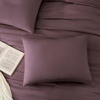 Amberspace Prewashed fabric 2/3-piece Bed in a Bag Comforter Set with Sheets