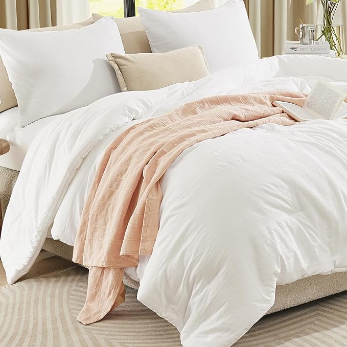 Amberspace Prewashed fabric 2/3-piece Bed in a Bag Comforter Set with Sheets