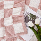 Amberspace Checkered Knit Throw