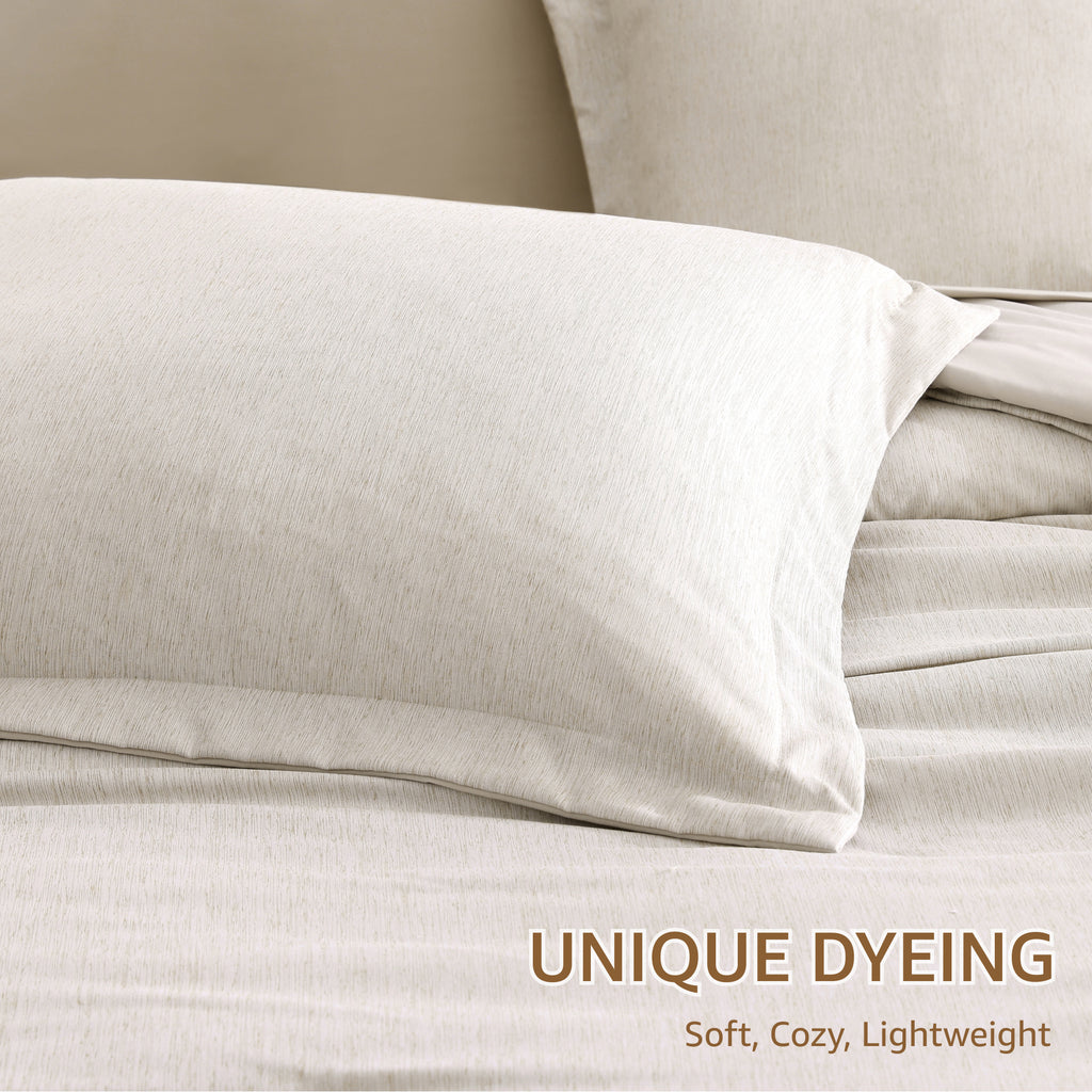 Amberspace Cationic Dyeing 7-piece Bed in a Bag Comforter Set with Sheets
