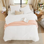 Amberspace Prewashed fabric 2/3-piece Bed in a Bag Comforter Set with Sheets