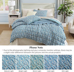 Amberspace Puff 7-piece Bed in a Bag Comforter Set with Sheets