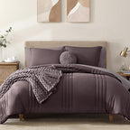 Amberspace 7-Piece Bed in a Bag Comforter Set with Sheets