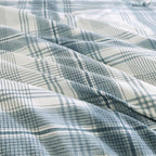 Amberspace Plaid Design Bed in a Bag Comforter Set with Sheets