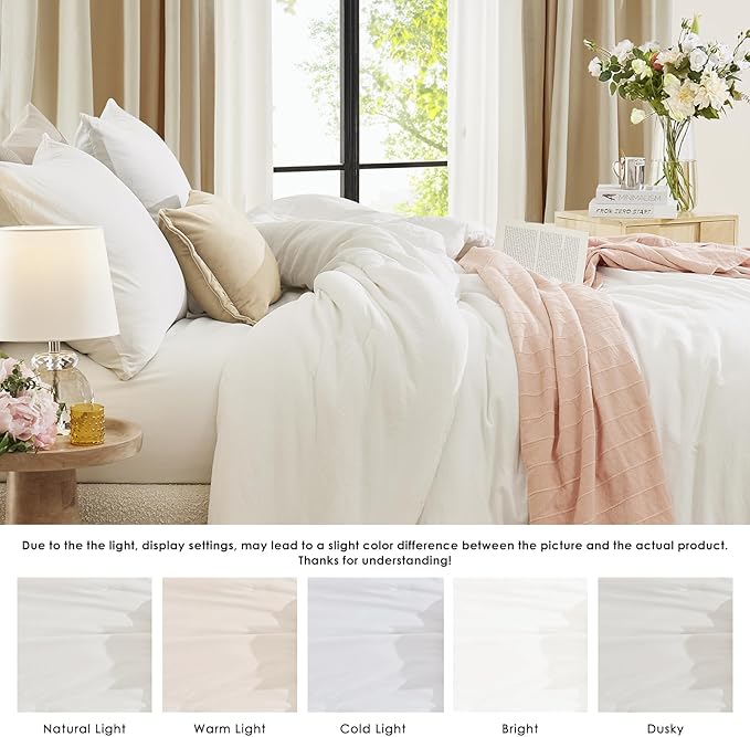 Amberspace Prewashed fabric 2/3-piece Bed in a Bag Comforter Set with Sheets