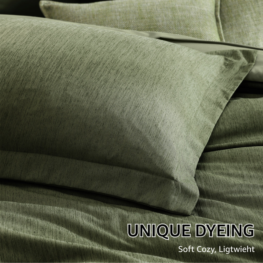 Amberspace Cationic Dyeing 7-piece Bed in a Bag Comforter Set with Sheets