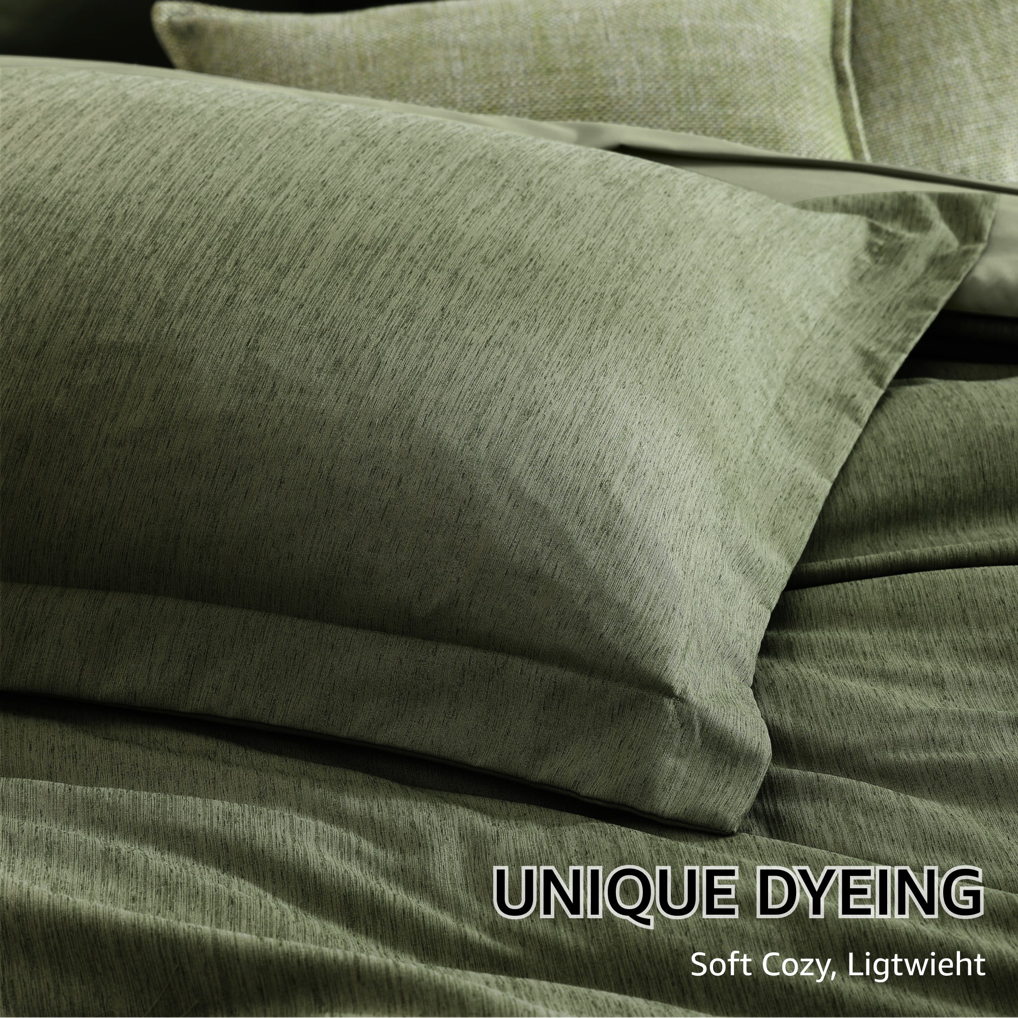 Amberspace Cationic Dyeing 7-piece Bed in a Bag Comforter Set with Sheets