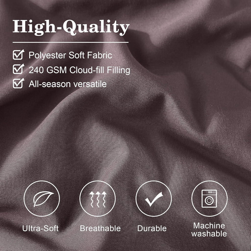 Amberspace 7-Piece Bed in a Bag Comforter Set with Sheets