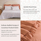 Amberspace Ruffle Design 7-piece Bed in a Bag Comforter Set with Sheets