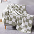 Amberspace Checkered Knit Throw
