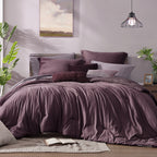 Amberspace Cationic Dyeing 7-piece Bed in a Bag Comforter Set with Sheets