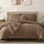 Amberspace 7-Piece Bed in a Bag Comforter Set with Sheets