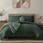 Amberspace 7-Piece Bed in a Bag Comforter Set with Sheets