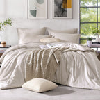 Amberspace Cationic Dyeing 7-piece Bed in a Bag Comforter Set with Sheets