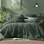 Amberspace Cationic Dyeing 7-piece Bed in a Bag Comforter Set with Sheets