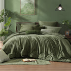 Amberspace Cationic Dyeing 7-piece Bed in a Bag Comforter Set with Sheets