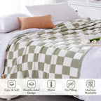 Amberspace Checkered Knit Throw