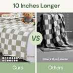 Amberspace Checkered Knit Throw