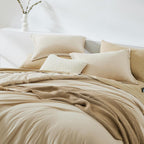 Amberspace Prewashed fabric 7-piece Bed in a Bag Comforter Set with Sheets