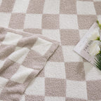 Amberspace Checkered Knit Throw
