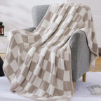 Amberspace Checkered Knit Throw