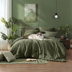 Amberspace Cationic Dyeing 7-piece Bed in a Bag Comforter Set with Sheets
