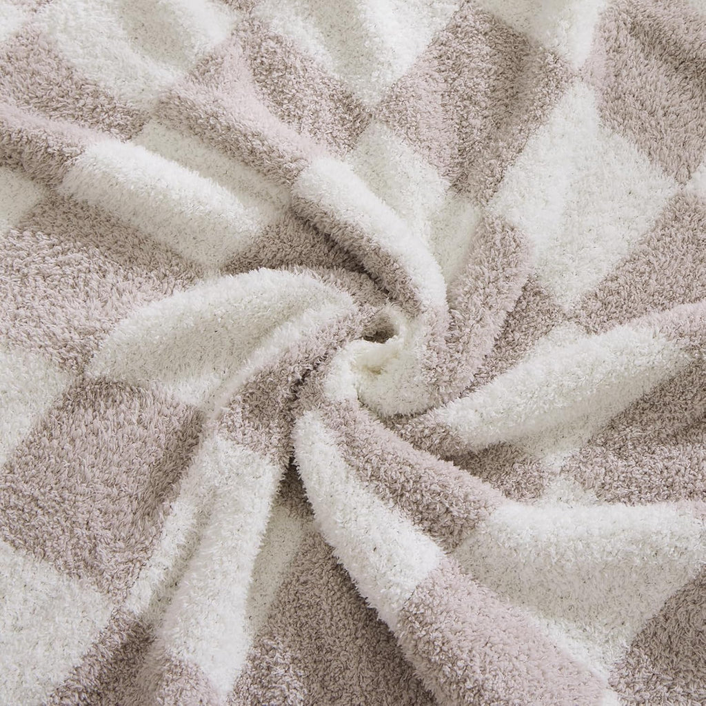 Amberspace Checkered Knit Throw