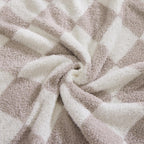 Amberspace Checkered Knit Throw