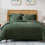 Amberspace Prewashed fabric 7-piece Bed in a Bag Comforter Set with Sheets