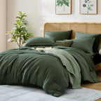 Amberspace Prewashed fabric 7-piece Bed in a Bag Comforter Set with Sheets