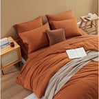 Amberspace Prewashed fabric 7-piece Bed in a Bag Comforter Set with Sheets