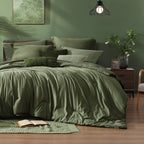 Amberspace Cationic Dyeing 7-piece Bed in a Bag Comforter Set with Sheets