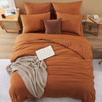 Amberspace Prewashed fabric 7-piece Bed in a Bag Comforter Set with Sheets