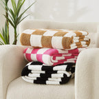 Amberspace Checkered Knit Throw