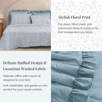 Amberspace Ruffle Design 7-piece Bed in a Bag Comforter Set with Sheets