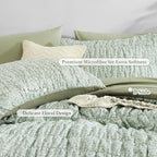 Amberspace Puff 7-piece Bed in a Bag Comforter Set with Sheets