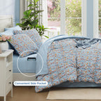 Amberspace Puff 7-piece Bed in a Bag Comforter Set with Sheets