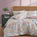 Amberspace Floral 7-piece Bed in a Bag Set with Sheets