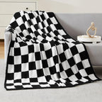 Amberspace Checkered Knit Throw