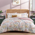 Amberspace Floral 7-piece Bed in a Bag Set with Sheets