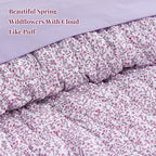 Amberspace Puff 7-piece Bed in a Bag Comforter Set with Sheets