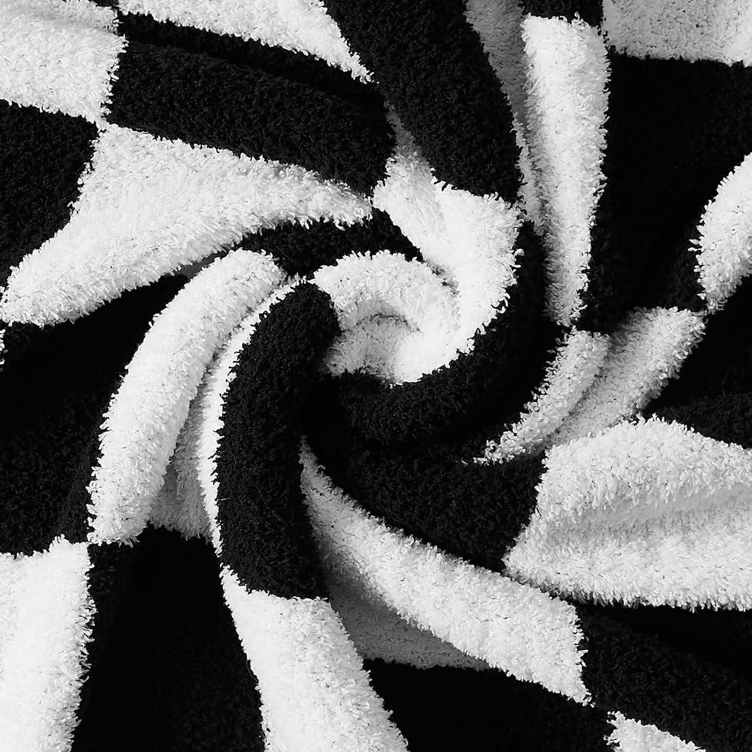Amberspace Checkered Knit Throw