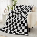 Amberspace Checkered Knit Throw