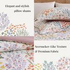 Amberspace Floral 7-piece Bed in a Bag Set with Sheets