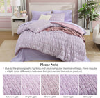 Amberspace Puff 7-piece Bed in a Bag Comforter Set with Sheets