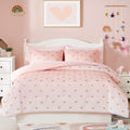 Amberspace Diamond Bow Design 5/7-piece Bed in a Bag Comforter Set with Sheets