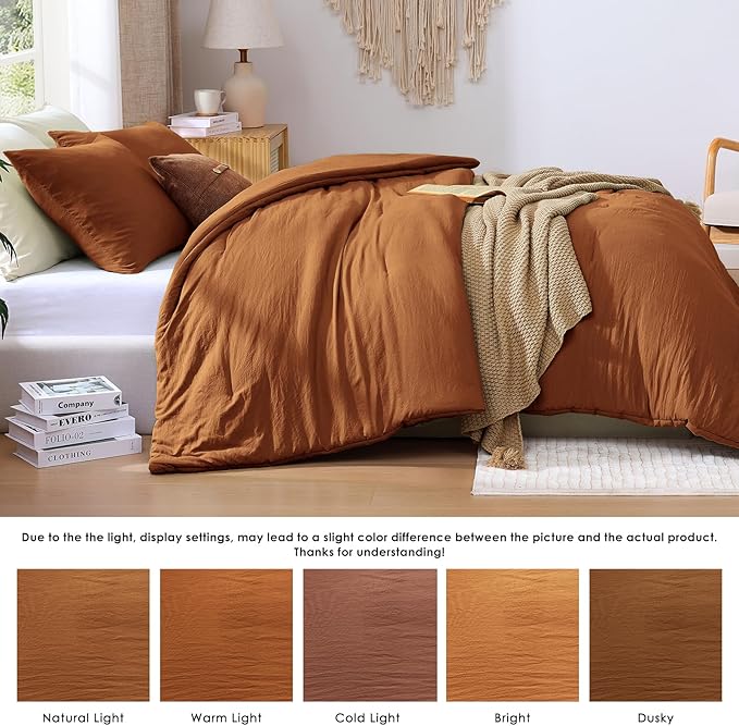 Amberspace Prewashed fabric 2/3-piece Bed in a Bag Comforter Set with Sheets