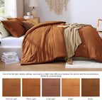 Amberspace Prewashed fabric 2/3-piece Bed in a Bag Comforter Set with Sheets