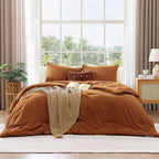 Amberspace Prewashed fabric 2/3-piece Bed in a Bag Comforter Set with Sheets