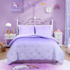 Amberspace Diamond Bow Design 5/7-piece Bed in a Bag Comforter Set with Sheets